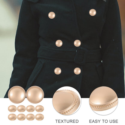 Worgeous 10 Pcs Buttons for Crafts Clothes Replacement Table Decorations Replaceable Cup Lid Travel Golden V1189-WXFWAL-20260326-02116