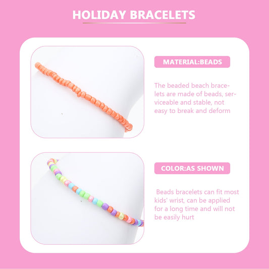 Worgeous 7 Pcs Colorful Bead Bracelets Set for Girls Kids Toddlers Child Jewelry Accessories V1189-WXFWAL-20260326-02117