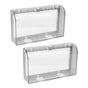HOOWIFFY Acrylic Waterproof Socket Cover Black for Home Large Plug Guard 2Pcs V1189-WXFWAL-20260326-02118