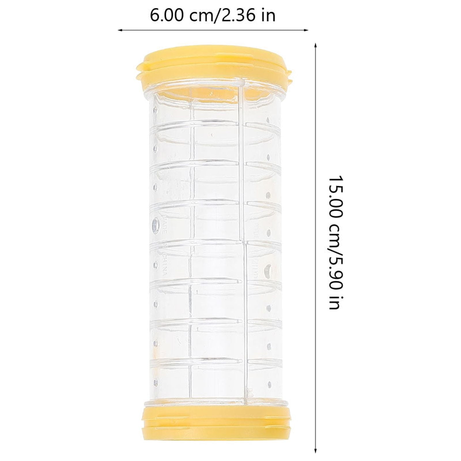 Transparent Yellow Hamster Tubes Set with Curved Tunnel Connectors for Small Animals Cage Exercise Accessories V1189-WXFWAL-20260326-02120