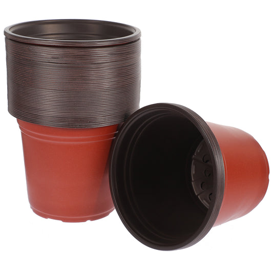Worgeous 50 Pcs Large Plastic Planter Pots for and Plants, Garden Starter Containers V1189-WXFWAL-20260326-02122
