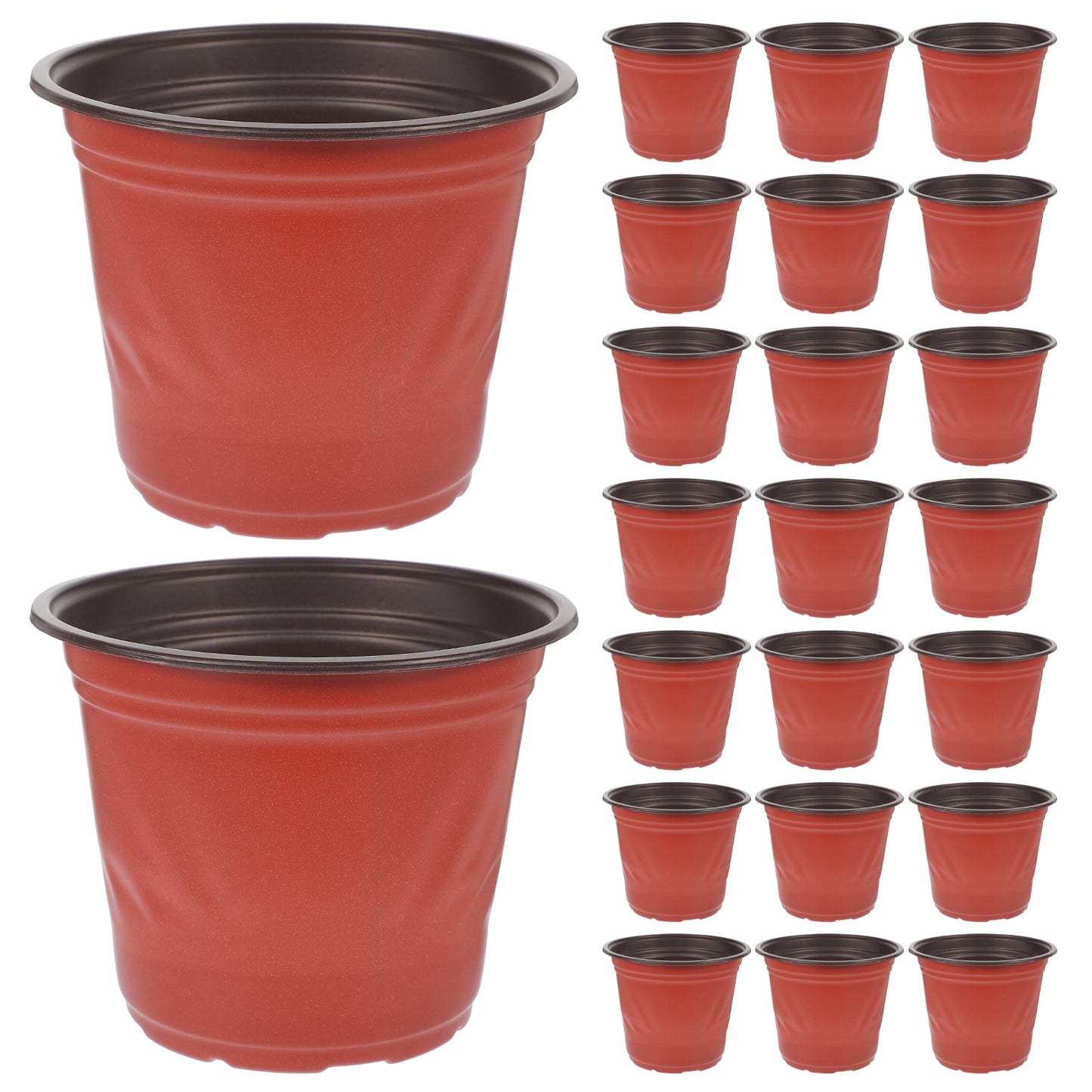 Worgeous 50 Pcs Large Plastic Planter Pots for and Plants, Garden Starter Containers V1189-WXFWAL-20260326-02122