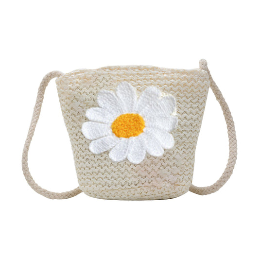 Darzheoy Girls Knitting Bag Straw Handbags for Summer Crossbody Bag Kids Wallet Girls Purse Straw Bag Beach V1189-WXFWAL-20260326-02127