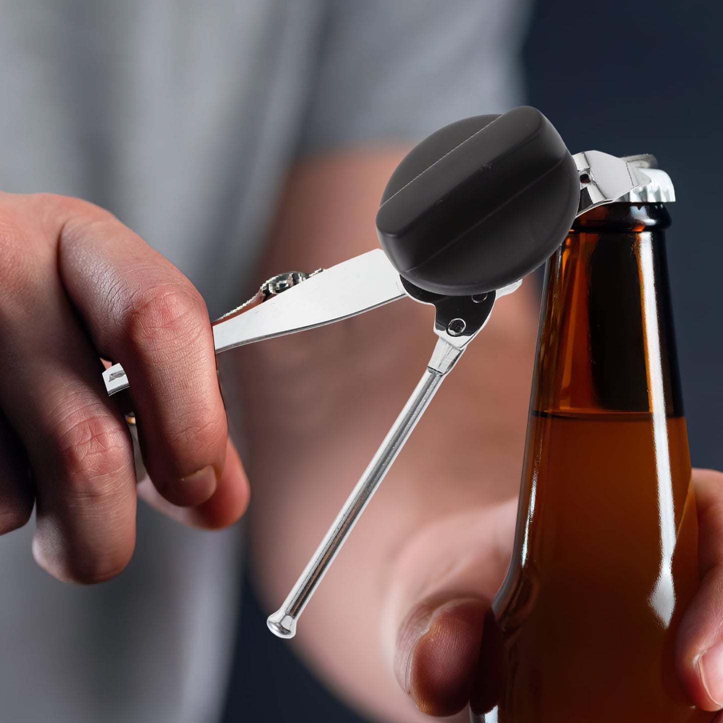 HOOWIFFY Stainless Steel Manual Bottle Opener Kitchen Tool Set Easy to Use Bar Accessories V1189-WXFWAL-20260326-02131