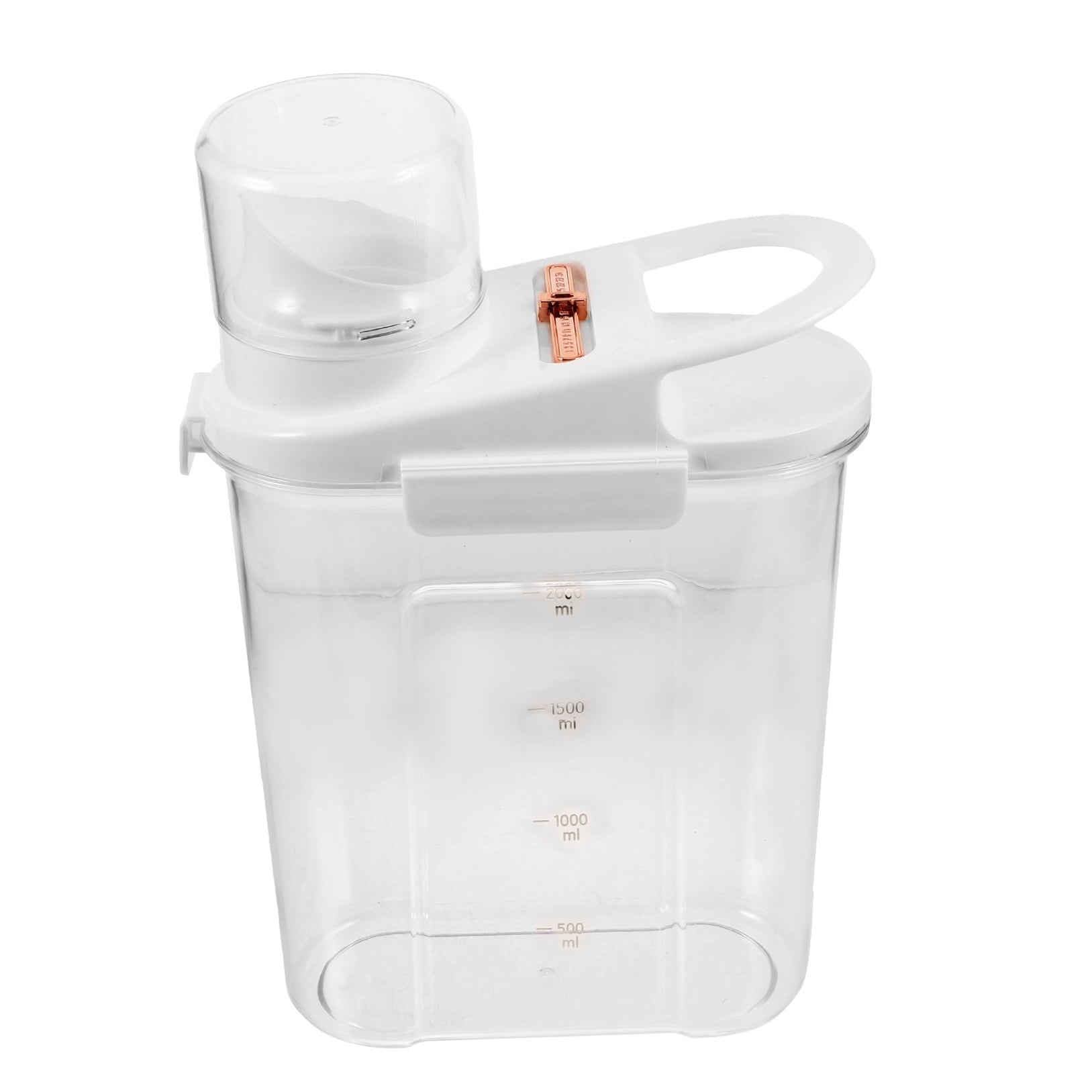 Worgeous Laundry Powder Detergent Container Transparent Laundry Detergent Dispenser Jar V1189-WXFWAL-20260326-02132