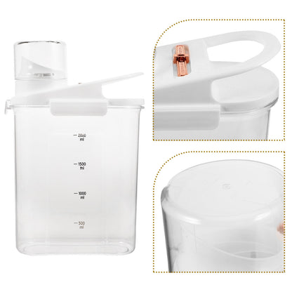 Worgeous Laundry Powder Detergent Container Transparent Laundry Detergent Dispenser Jar V1189-WXFWAL-20260326-02132