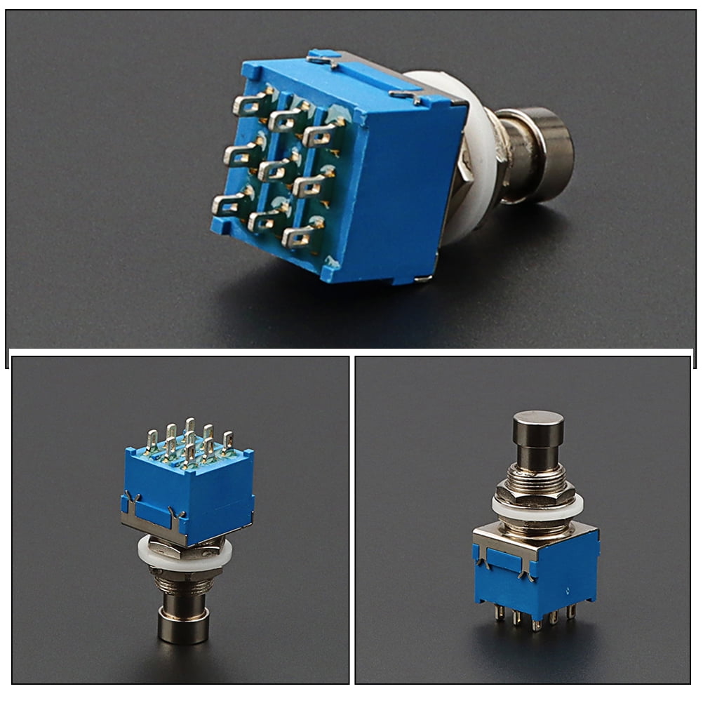 HOOWIFFY Hoowiffy Metal Blue Guitar Footswitch 9 Pin Latching for Reliable Use V1189-WXFWAL-20260326-02133