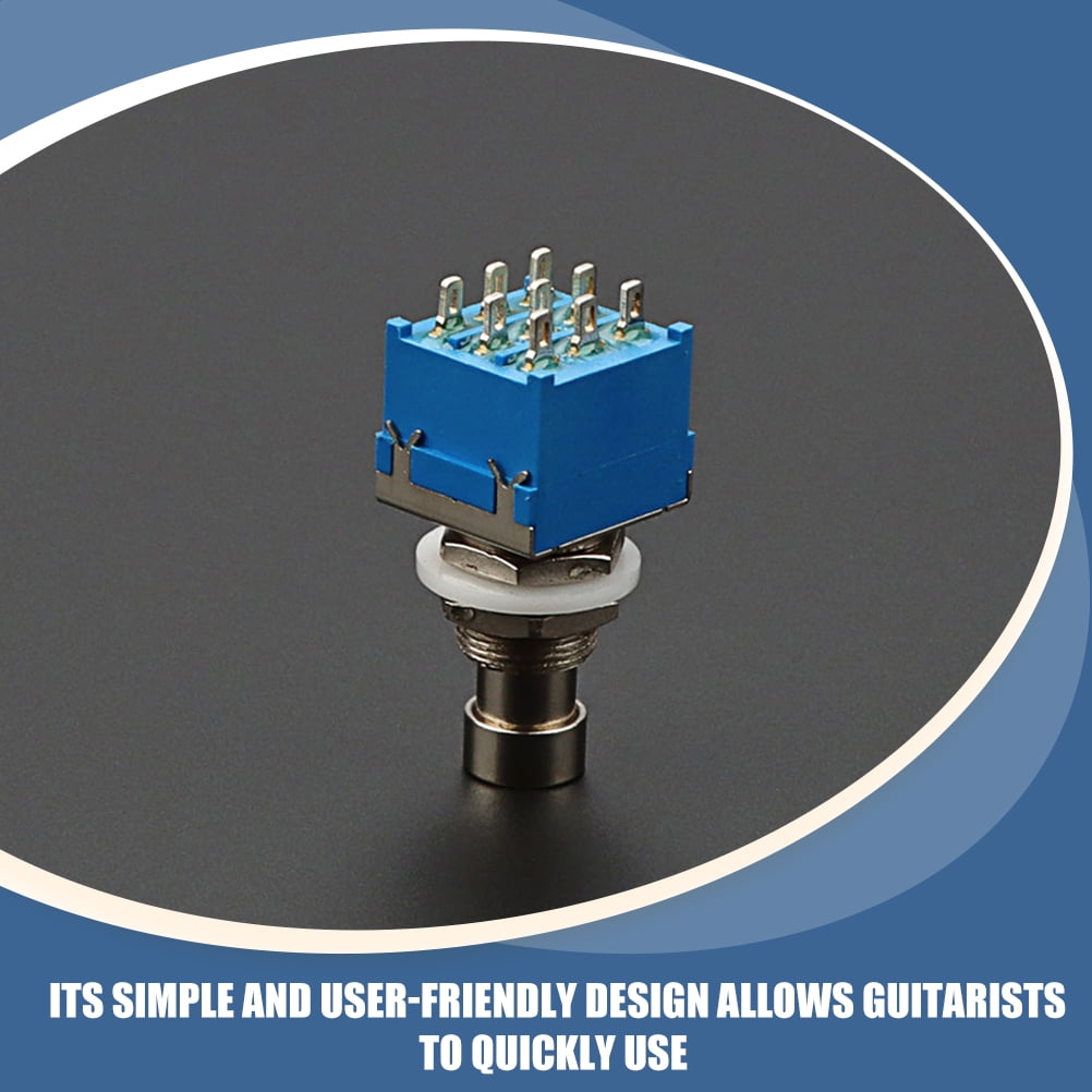 HOOWIFFY Hoowiffy Metal Blue Guitar Footswitch 9 Pin Latching for Reliable Use V1189-WXFWAL-20260326-02133