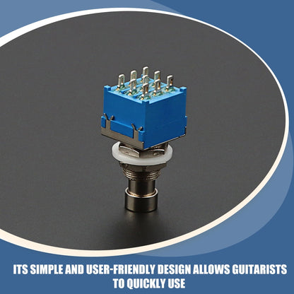 HOOWIFFY Hoowiffy Metal Blue Guitar Footswitch 9 Pin Latching for Reliable Use V1189-WXFWAL-20260326-02133
