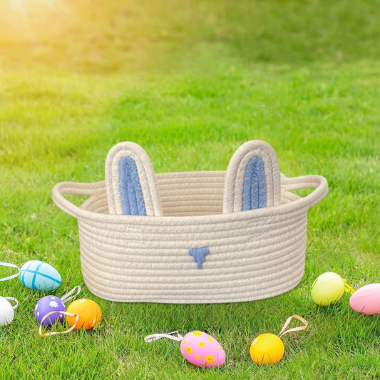 Chmadoxn Adorable Easter Bunny Basket for Kids - Perfect Easter Gift, Cute Easter Bucket Bags with Rabbit V1189-WXFWAL-20260326-02165