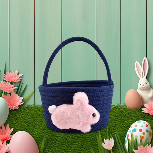 Chmadoxn Adorable Easter Bunny Basket for Kids - Perfect Easter Gift, Cute Easter Bucket Bags with Rabbit V1189-WXFWAL-20260326-02166