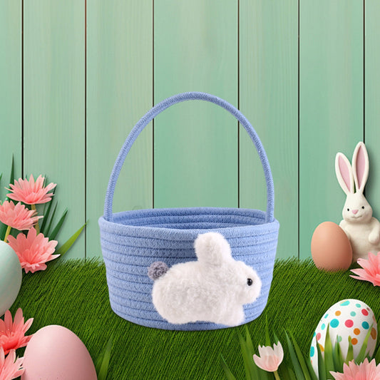Chmadoxn Adorable Easter Bunny Basket for Kids - Perfect Easter Gift, Cute Easter Bucket Bags with Rabbit V1189-WXFWAL-20260326-02167