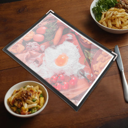 WORGEOUS Menu Covers for Restaurant Poster Display Rack Recipe Folder V1189-WXFWAL-20260326-02174