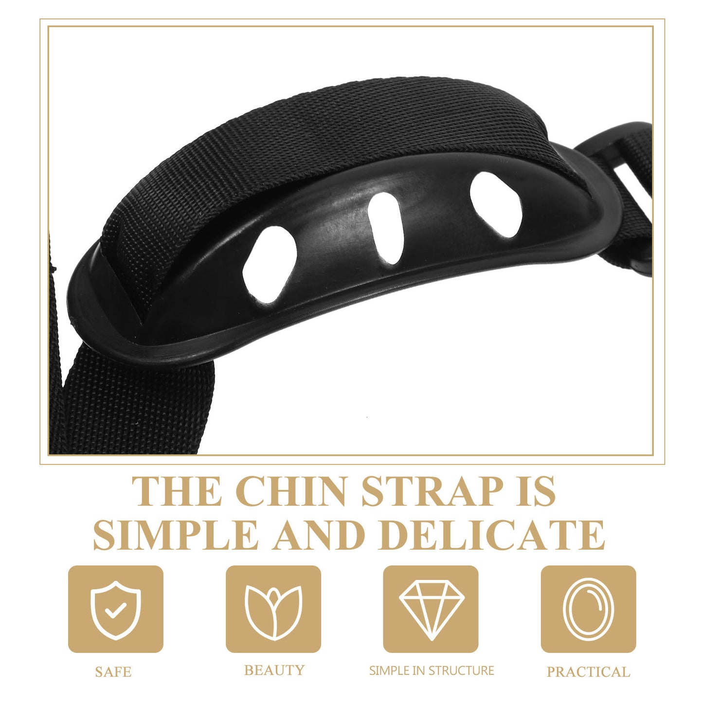 HOOWIFFY Nylon Chin Guard with Plastic Frame, Easy to Use, 2 Pieces for Comfortable V1189-WXFWAL-20260326-02176
