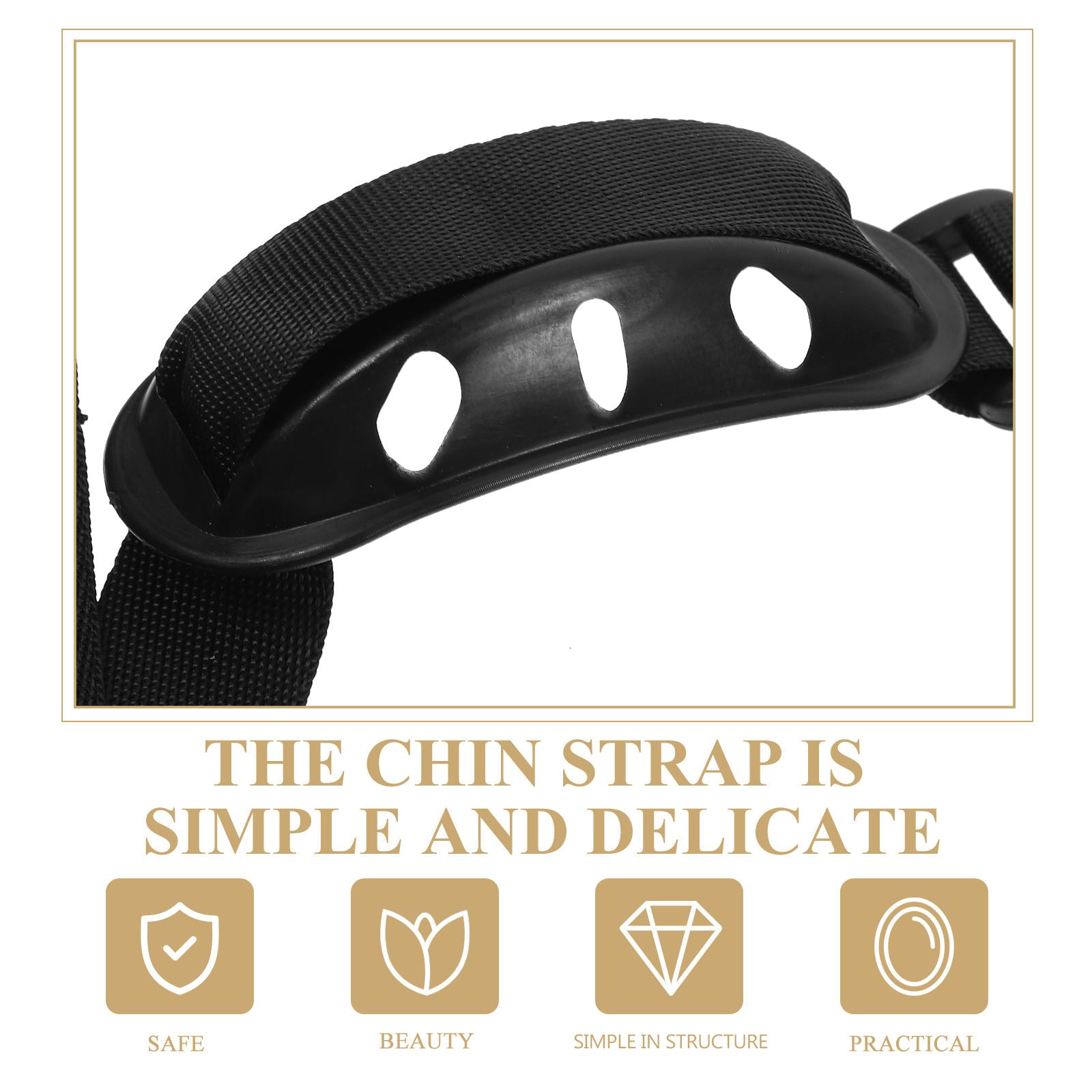 HOOWIFFY Nylon Chin Guard with Plastic Frame, Easy to Use, 2 Pieces for Comfortable V1189-WXFWAL-20260326-02176