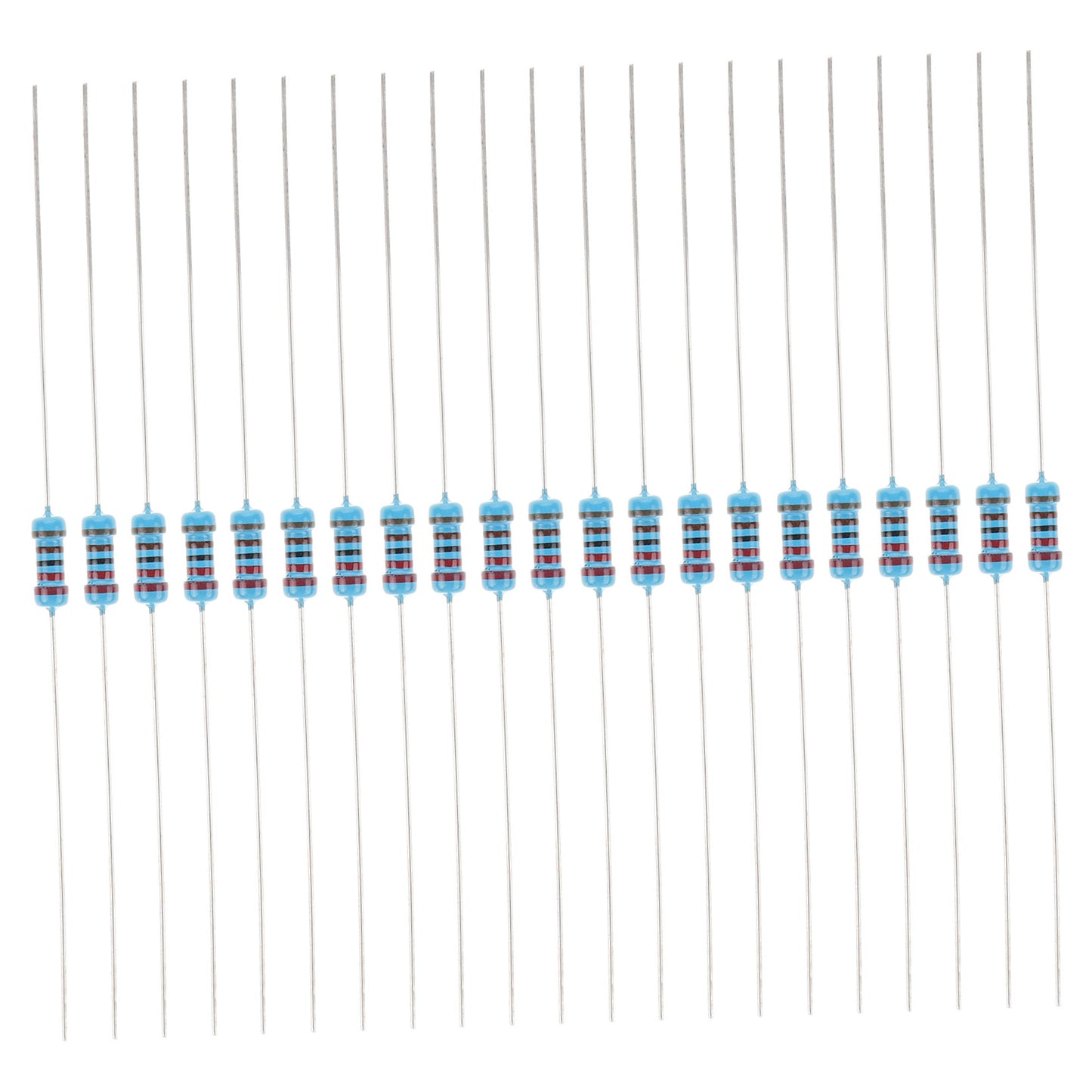 HOOWIFFY Resistors Kit Assorted Metal Film for Circuit Boards Easy Storage 1Set V1189-WXFWAL-20260326-02178