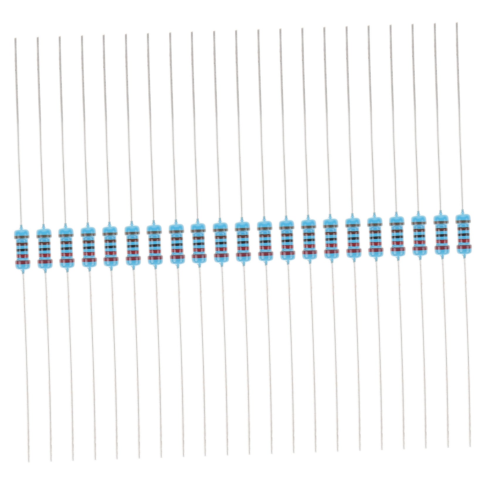 HOOWIFFY Resistors Kit Assorted Metal Film for Circuit Boards Easy Storage 1Set V1189-WXFWAL-20260326-02178