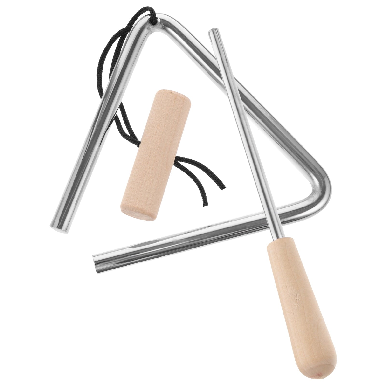Worgeous 1 Set of Music Instrument Musical Iron Triangle Percussion Instrument With Striker V1189-WXFWAL-20260326-02179