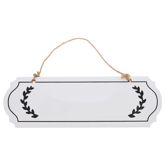 HOOWIFFY Unfinished Wood Plaque Blank White Sign for DIY Writing Decor V1189-WXFWAL-20260326-02180