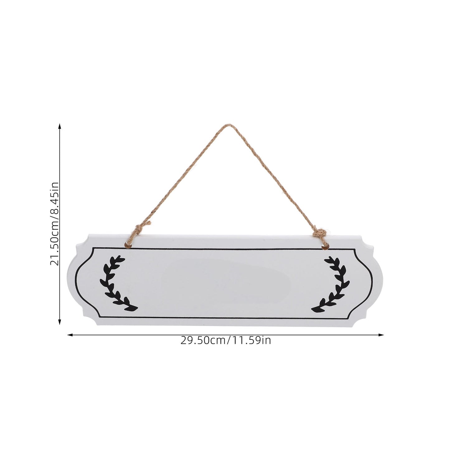 HOOWIFFY Unfinished Wood Plaque Blank White Sign for DIY Writing Decor V1189-WXFWAL-20260326-02180