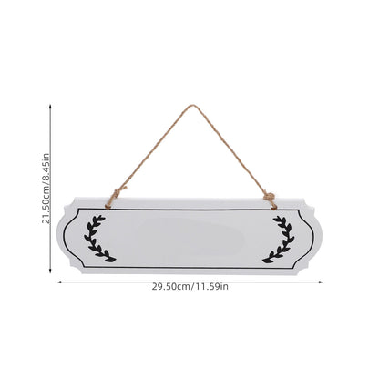 HOOWIFFY Unfinished Wood Plaque Blank White Sign for DIY Writing Decor V1189-WXFWAL-20260326-02180