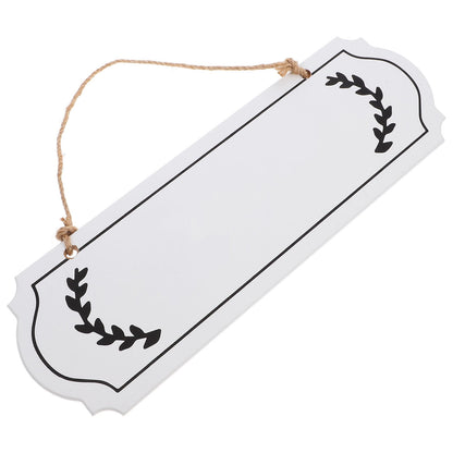 HOOWIFFY Unfinished Wood Plaque Blank White Sign for DIY Writing Decor V1189-WXFWAL-20260326-02180