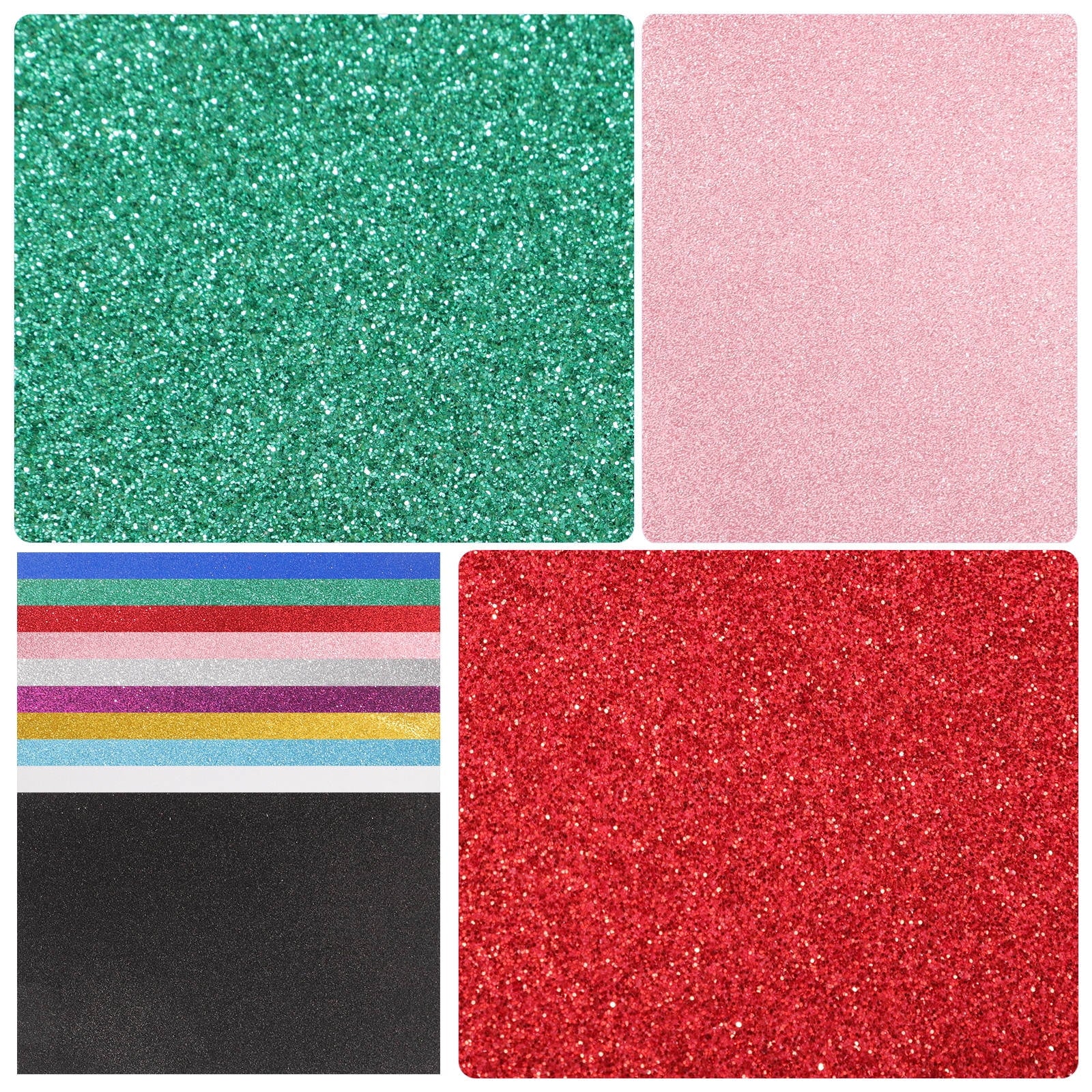 HOOWIFFY A4 Adhesive Glitter Foam Sheet for Handmade Crafts and Party Decor V1189-WXFWAL-20260326-02182