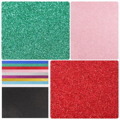 HOOWIFFY A4 Adhesive Glitter Foam Sheet for Handmade Crafts and Party Decor V1189-WXFWAL-20260326-02182