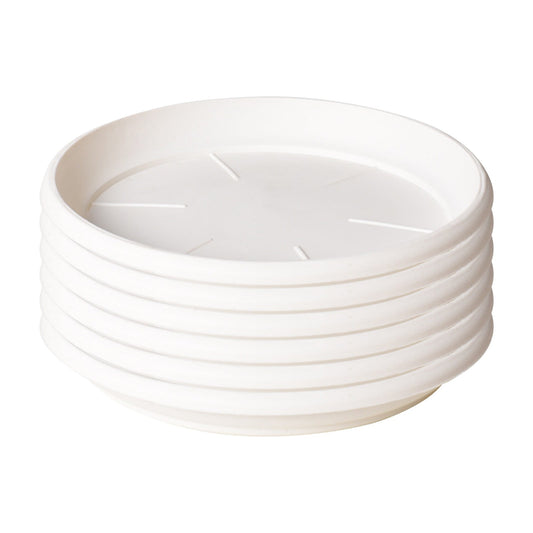 Darzheoy 6 Pack Plant Saucer Tray 3.6 inch, Heavy Duty Plastic Pot Plant Drip Trays Saucers for Indoors V1189-WXFWAL-20260326-02206