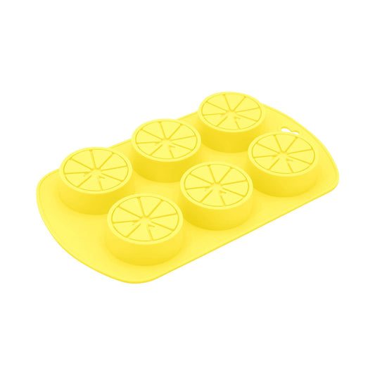 Darzheoy Friut Shaped Silicone Mold, 6 Cavity Lemon 3D Bakeware Mold, Nonstick Food Grade Mold for Soap, V1189-WXFWAL-20260326-02210