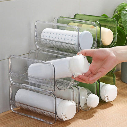 AYktou Wine Rack Water Bottle Organizer Sodas Can Organizer,Stackable Cabinet Organizer Bottle Plastic Water V1189-WXFWAL-20260326-02221