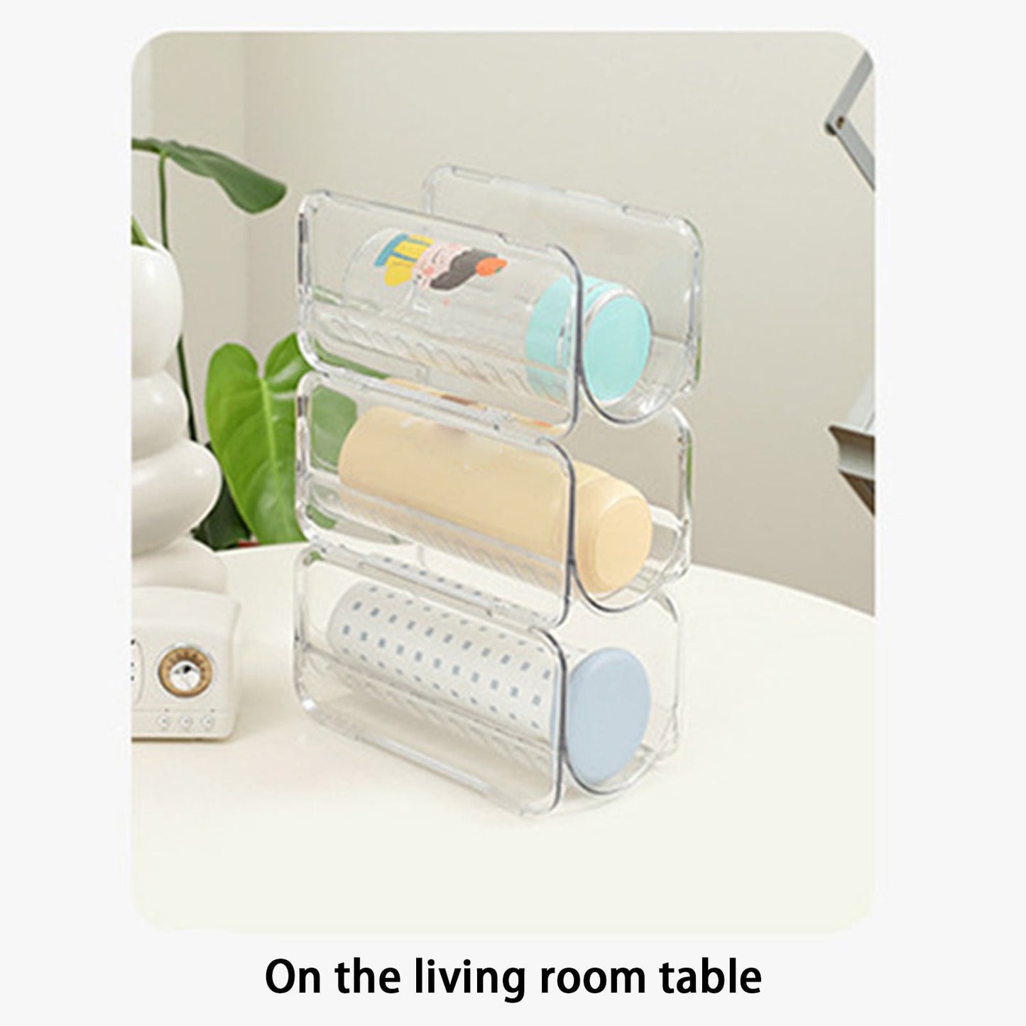 AYktou Wine Rack Water Bottle Organizer Sodas Can Organizer,Stackable Cabinet Organizer Bottle Plastic Water V1189-WXFWAL-20260326-02222