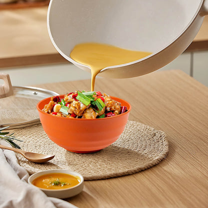 Kdkad Serviceable Plastic Cereal Bowls - Large Dishwasher-Safe Shatterproof Bowls for Soup, Salad & Snacks | V1189-WXFWAL-20260326-02230