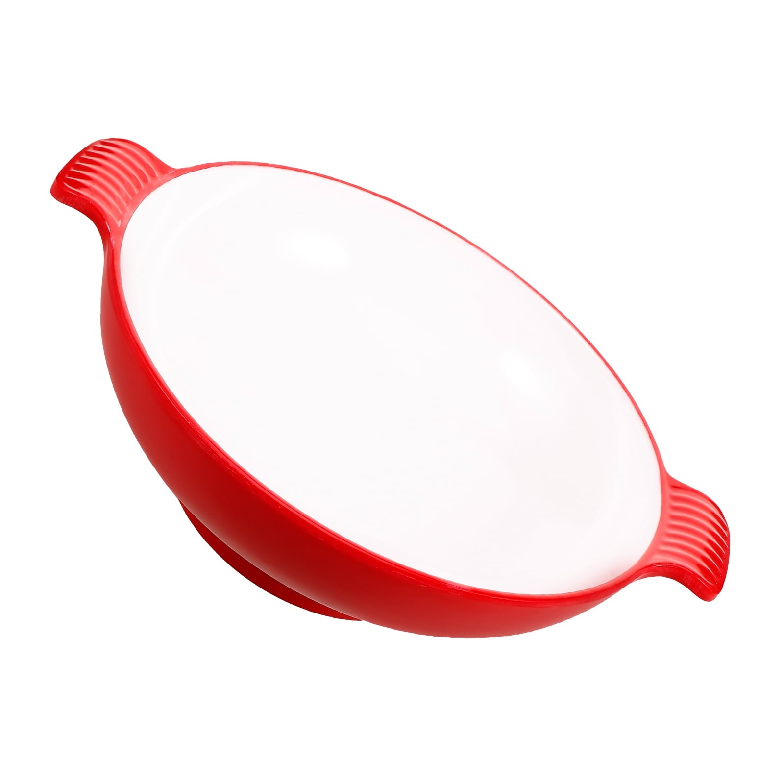 SKISUNO Large Salad Serving Bowl Red Plastic 1Set 10.41X8.45X2.55in V1189-WXFWAL-20260326-02261
