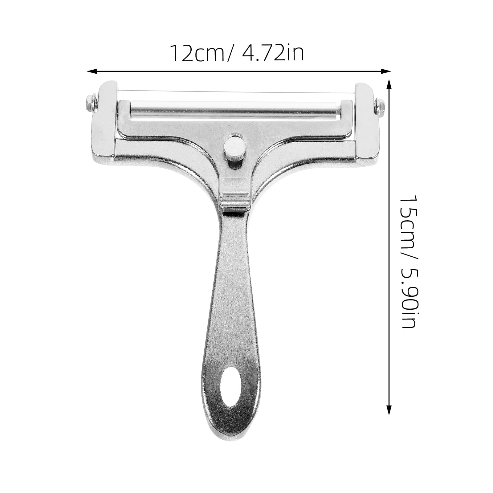 WHAMVOX Adjustable Stainless Steel Cheese Slicer Handheld Cutter Shaver for Easy Cheese Slicing and Serving V1189-WXFWAL-20260326-02264
