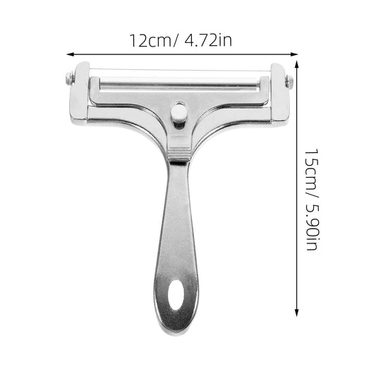 WHAMVOX Adjustable Stainless Steel Cheese Slicer Handheld Cutter Shaver for Easy Cheese Slicing and Serving V1189-WXFWAL-20260326-02264