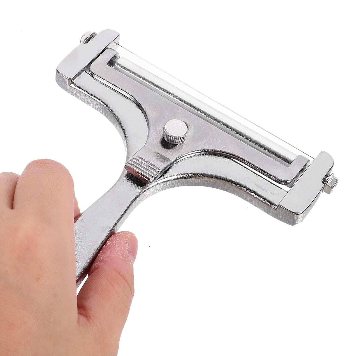 WHAMVOX Adjustable Stainless Steel Cheese Slicer Handheld Cutter Shaver for Easy Cheese Slicing and Serving V1189-WXFWAL-20260326-02264
