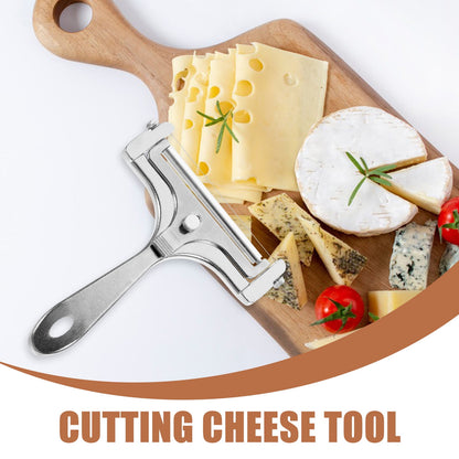 WHAMVOX Adjustable Stainless Steel Cheese Slicer Handheld Cutter Shaver for Easy Cheese Slicing and Serving V1189-WXFWAL-20260326-02264