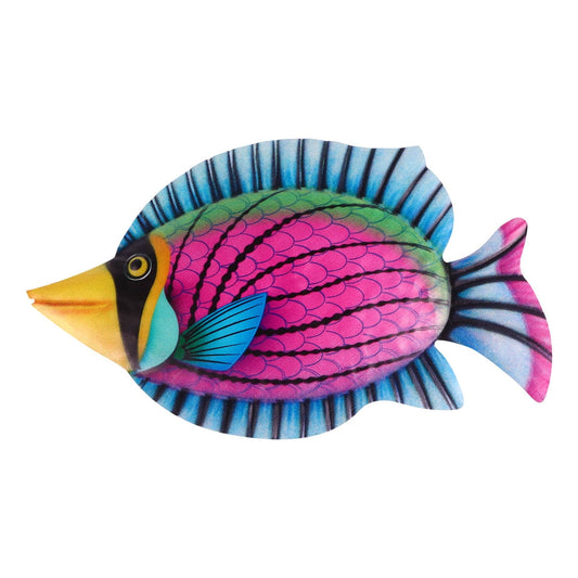 WHAMVOX Purple Iron Fish Wall Decor for Contemporary Home Decoration Easy to Hang Indoors Outdoors 7.5 Inches V1189-WXFWAL-20260326-02268