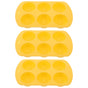 HOOWIFFY Silicone Baking Mold Lemon Slice Shaped for Soap Making Yellow 3Pcs V1189-WXFWAL-20260326-02271