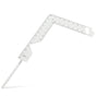 HOOWIFFY Book Cover Ruler Bookbinding Tools Silver Metal Marking Radian Measuring Tasks 1 Set V1189-WXFWAL-20260326-02274