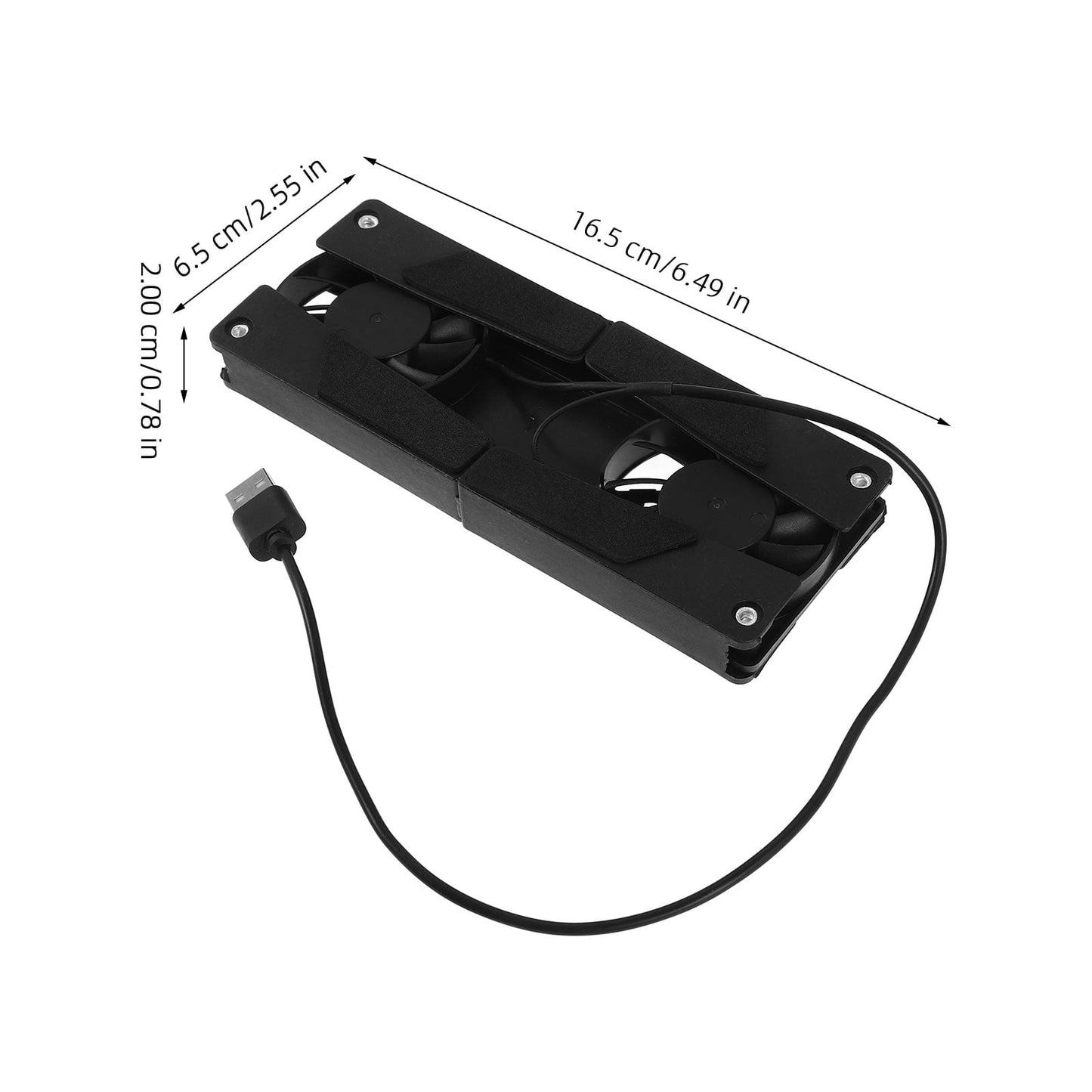 WHAMVOX Laptop Cooling Pad with Fan, Notebook Cooler Radiator Ventilation, Black, Efficient Heat Dissipation V1189-WXFWAL-20260326-02275