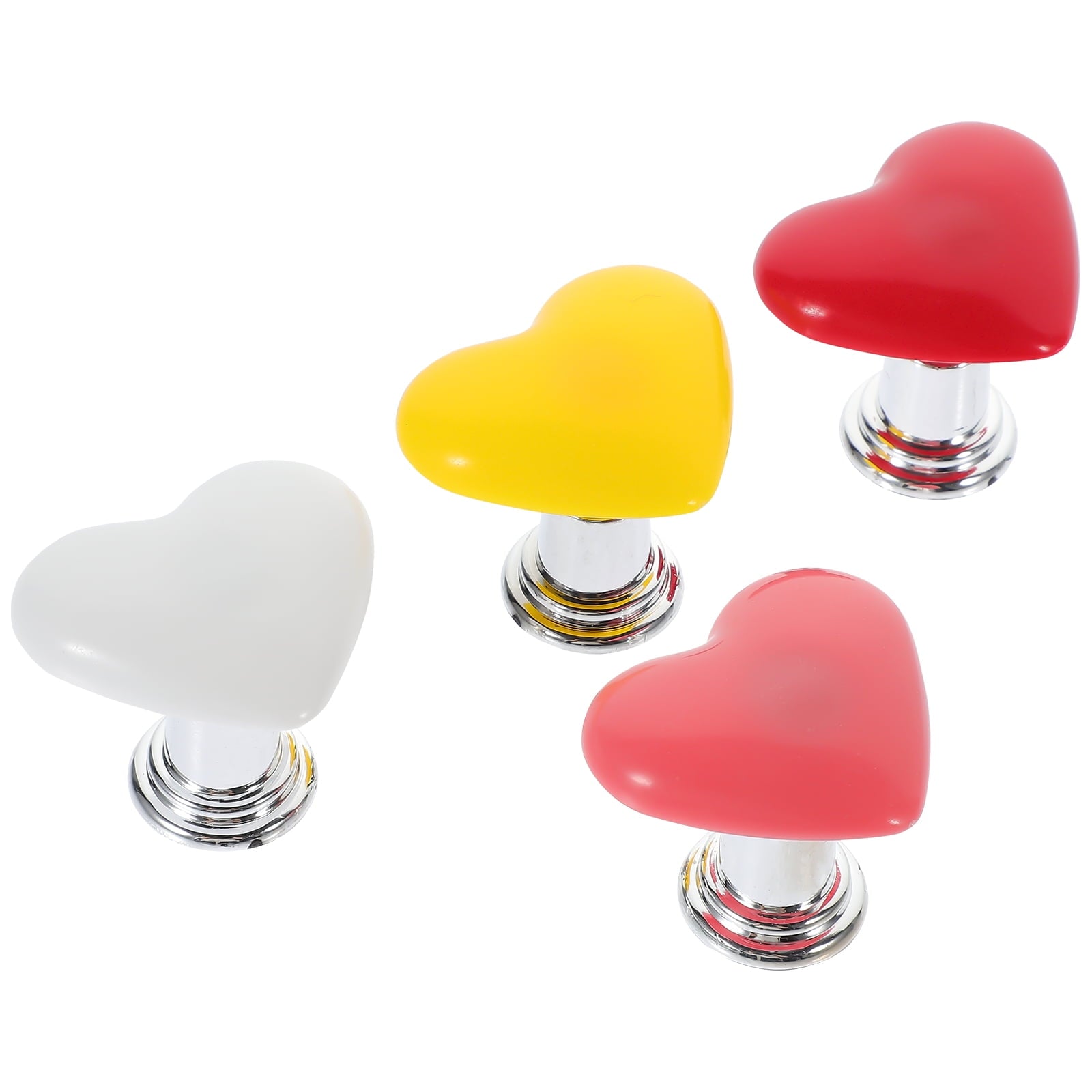 HOOWIFFY Toilet Tank Button Handle Set, Plastic Replacement, Creative Design, 4 Pieces V1189-WXFWAL-20260326-02281