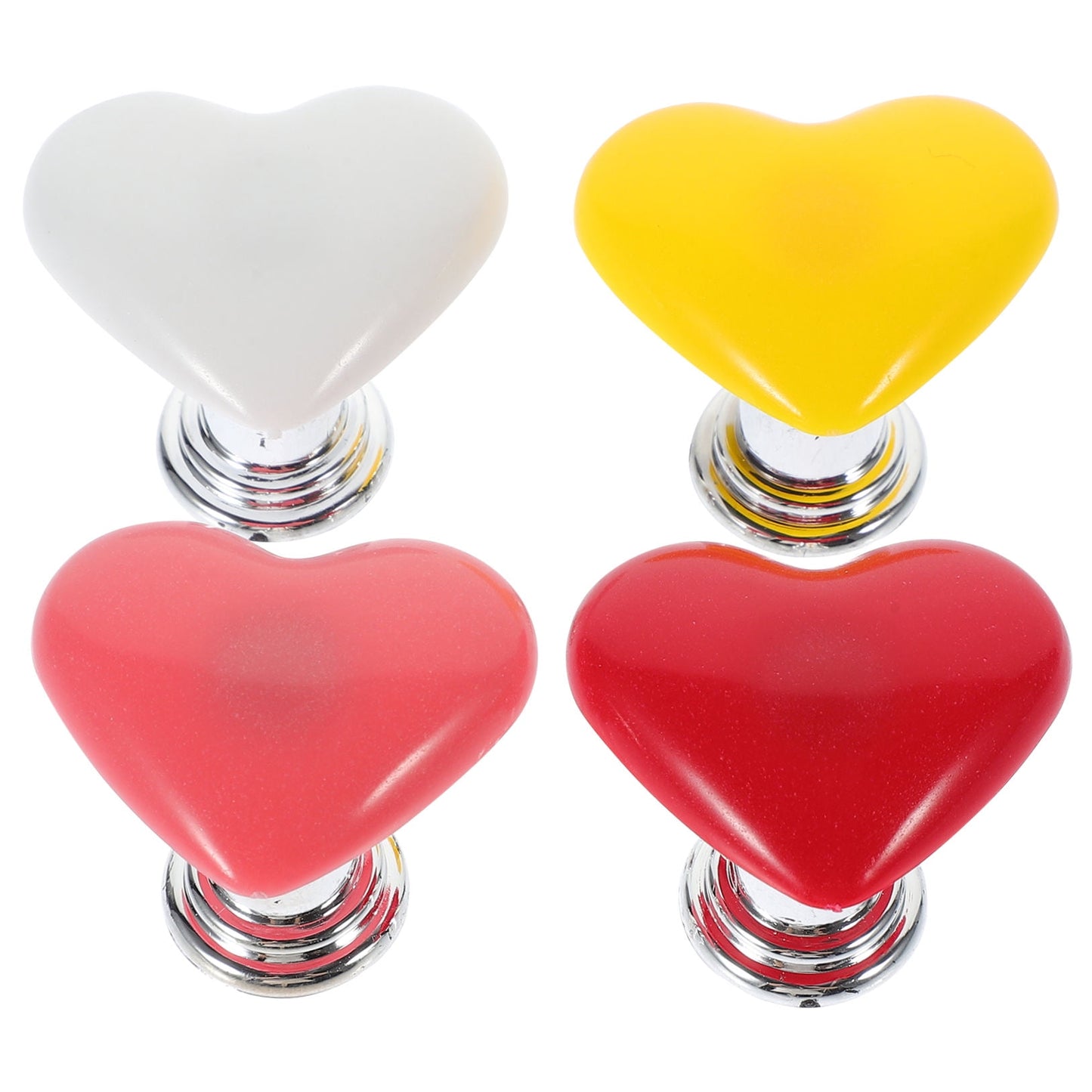 HOOWIFFY Toilet Tank Button Handle Set, Plastic Replacement, Creative Design, 4 Pieces V1189-WXFWAL-20260326-02281