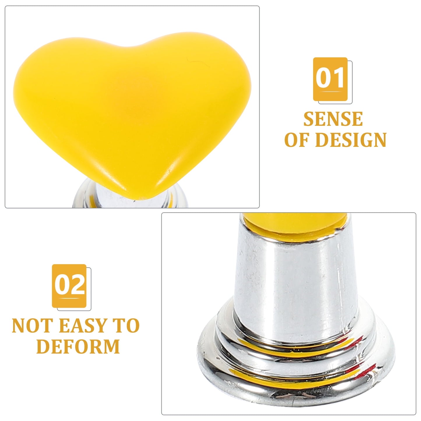HOOWIFFY Toilet Tank Button Handle Set, Plastic Replacement, Creative Design, 4 Pieces V1189-WXFWAL-20260326-02281