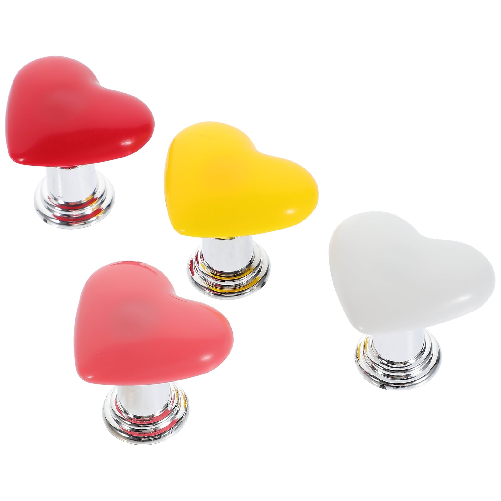 HOOWIFFY Toilet Tank Button Handle Set, Plastic Replacement, Creative Design, 4 Pieces V1189-WXFWAL-20260326-02281