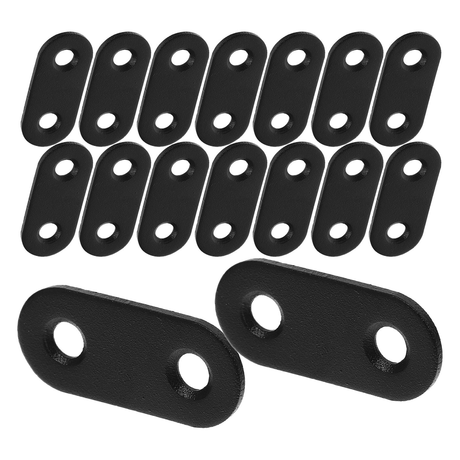 WHAMVOX 16 Sets Flat Corner Braces Straight Mending Plates Metal Fixing Corner Brace with Screws V1189-WXFWAL-20260326-02289