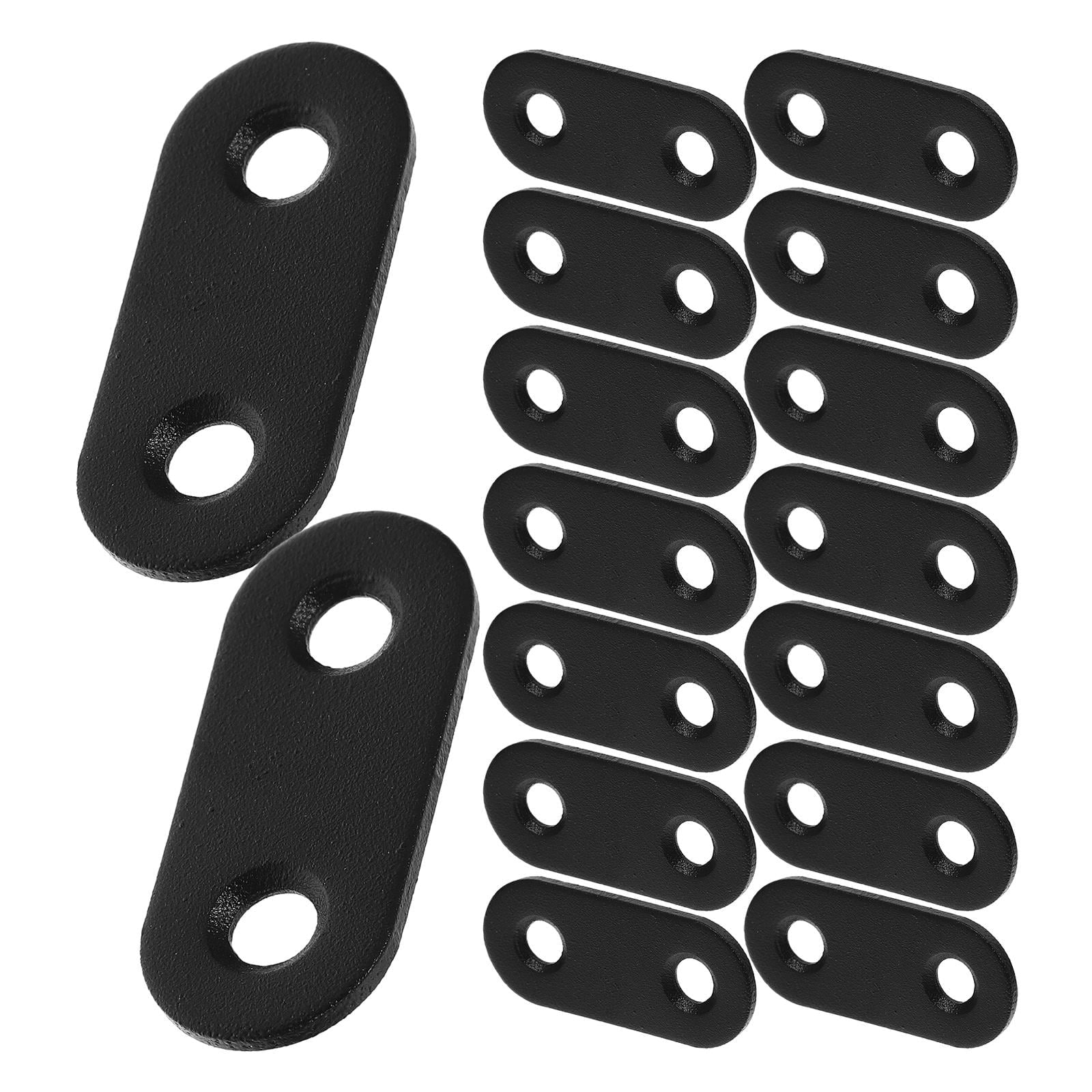 WHAMVOX 16 Sets Flat Corner Braces Straight Mending Plates Metal Fixing Corner Brace with Screws V1189-WXFWAL-20260326-02289