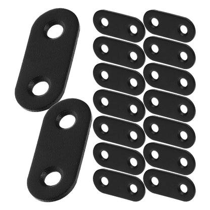WHAMVOX 16 Sets Flat Corner Braces Straight Mending Plates Metal Fixing Corner Brace with Screws V1189-WXFWAL-20260326-02289