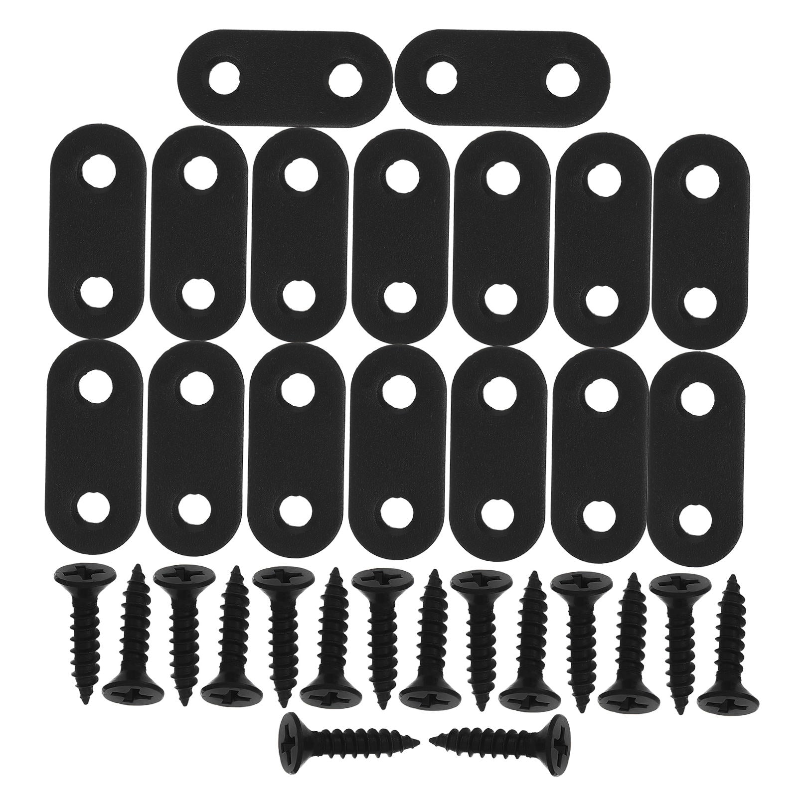 WHAMVOX 16 Sets Flat Corner Braces Straight Mending Plates Metal Fixing Corner Brace with Screws V1189-WXFWAL-20260326-02289